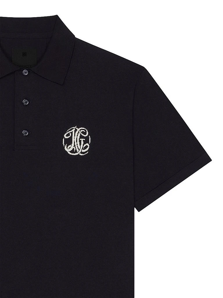 Givenchy Polo Shirt in Knit with HG Jacquard 5