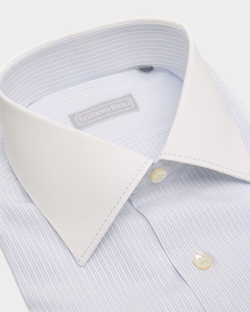 Stefano Ricci Men's Cotton Micro-Stripe Dress Shirt