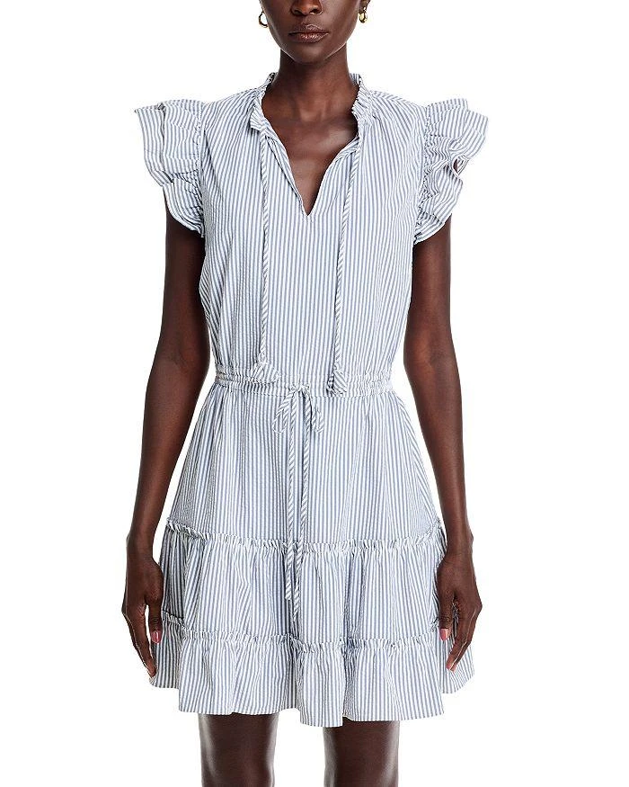 Vineyard Vines Ruffled Seersucker Dress 7