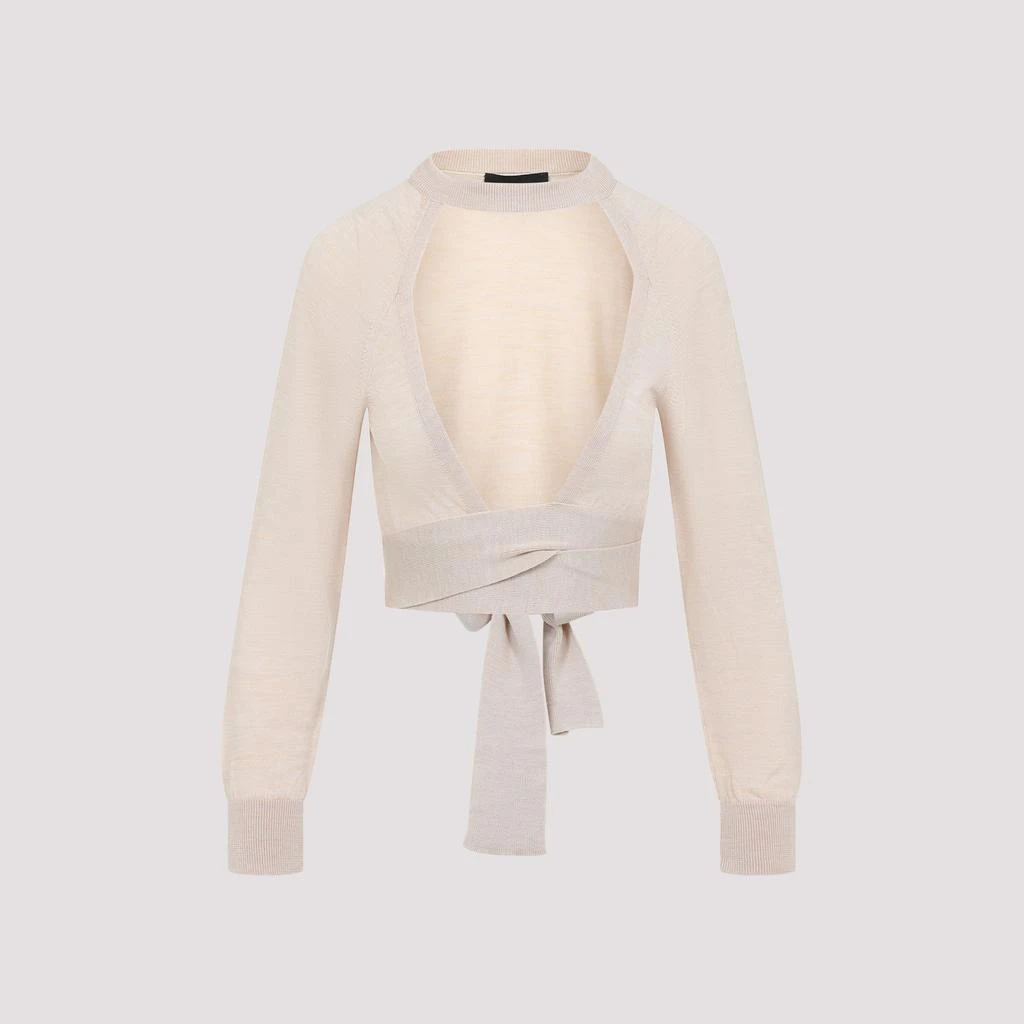 Simone Rocha CROPPED CUT OUT WINDOW JUMPER 2