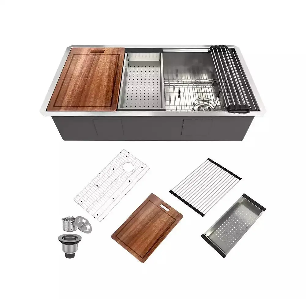 CASAINC Undermount Kitchen Sink with Accessories