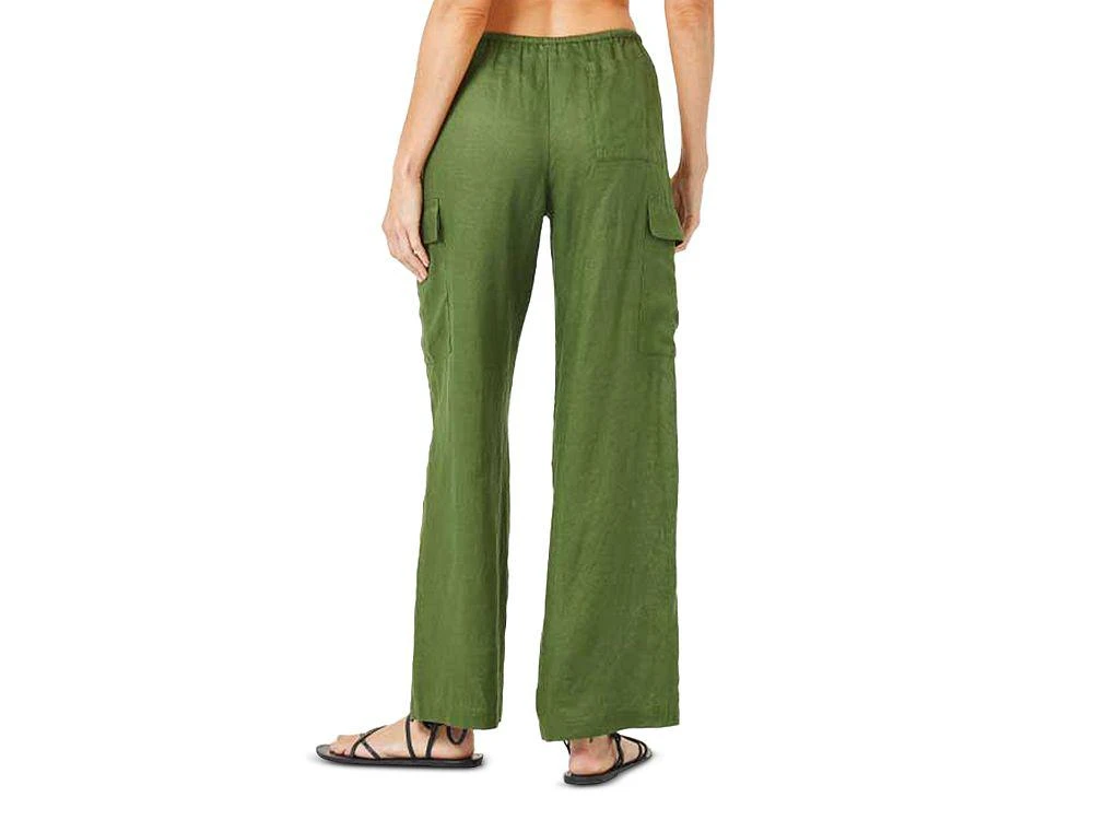 L*Space L*Sundown Cargo Linen Swim Cover-Up Pants 3