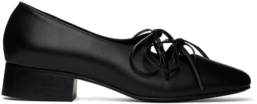 Nicole Saldaña Black Isabel Ballerina Flats 1