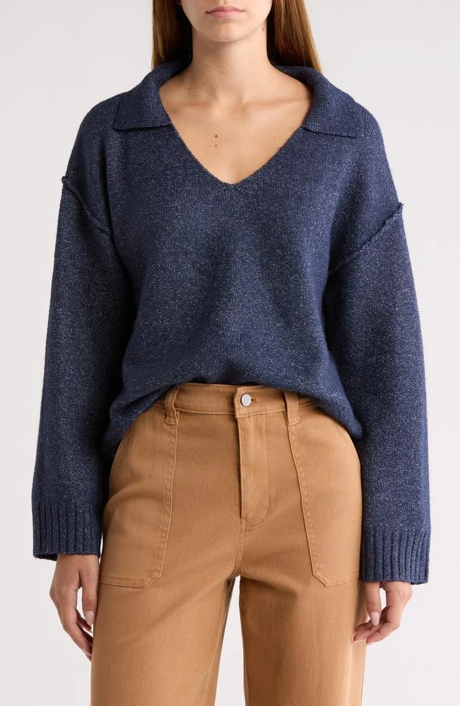 Abound Cozy Polo Sweater 1