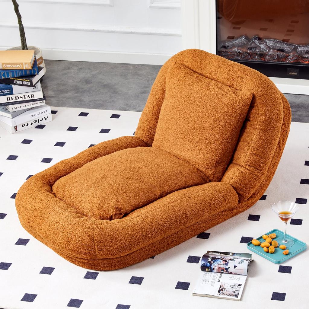 Streamdale Furniture Streamdale Folding Plush Floor Lounge Chair - Adjustable