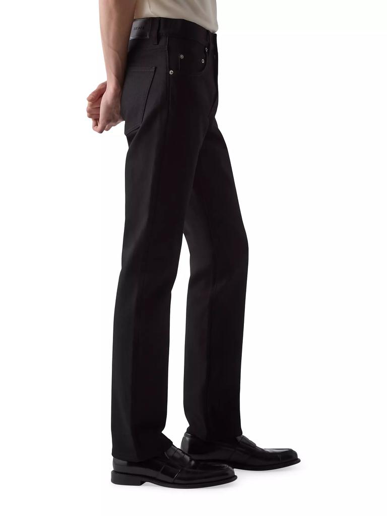 BLK DNM Stretch-Denim Mid-Rise Straight-Leg Jeans