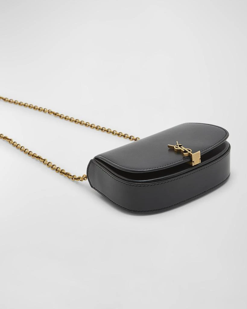 Yves Saint Laurent Mini YSL Wallet On Chain in Smooth Leather 2