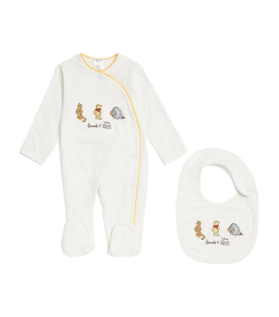 Harrods x Winnie The Pooh All-In-One and Bib Set 1