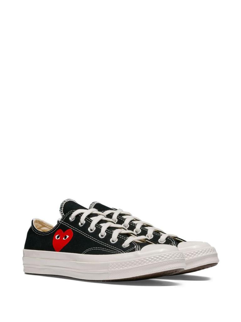 Comme des Garcons Comme Des Garçons Play Cotton Sneakers In Black