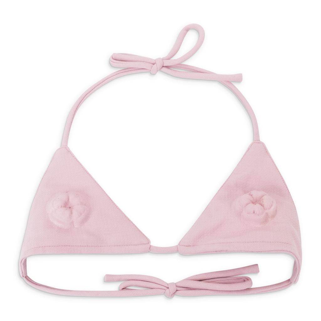 PAULA CANOVAS DEL VAS DEL VAS EMBOSSED PINK BIKINI