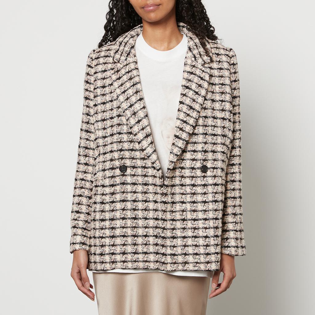 ANINE BING Anine Bing Diana Tweed Double-Breasted Blazer