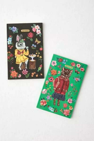 Urban Outfitters Nathalie Lété Fancy Fauna Notebook Set 3