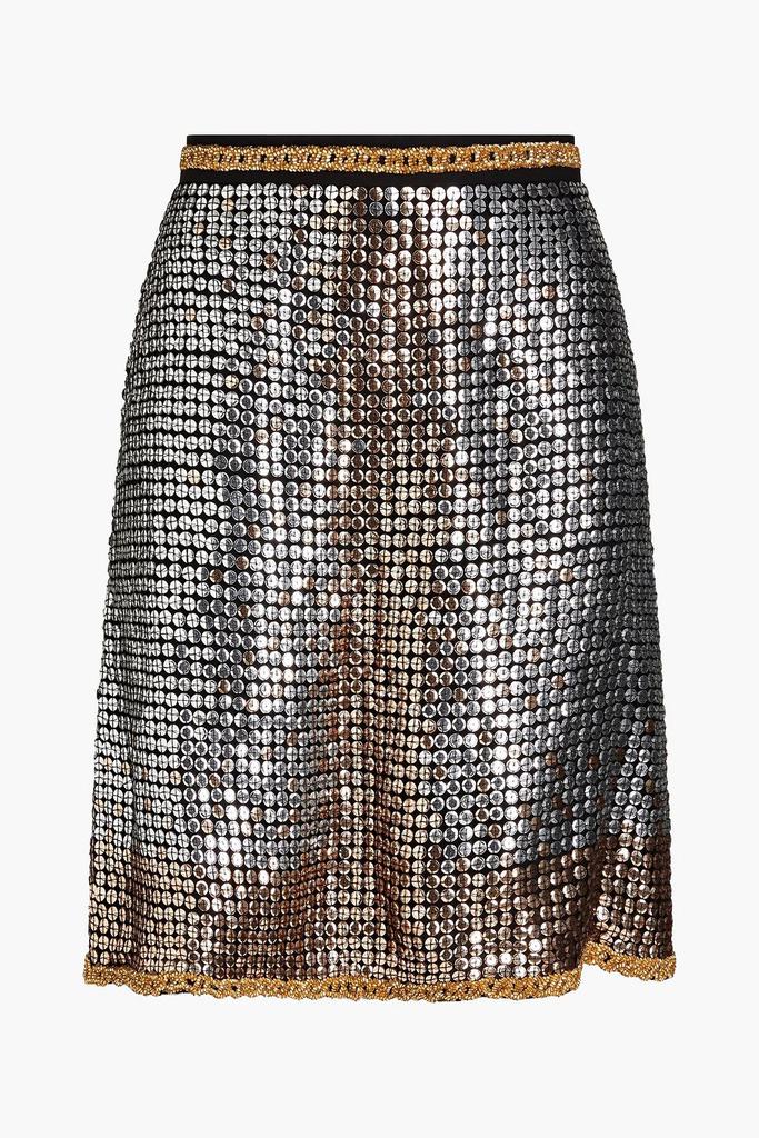 Elie Saab Embellished tulle mini skirt