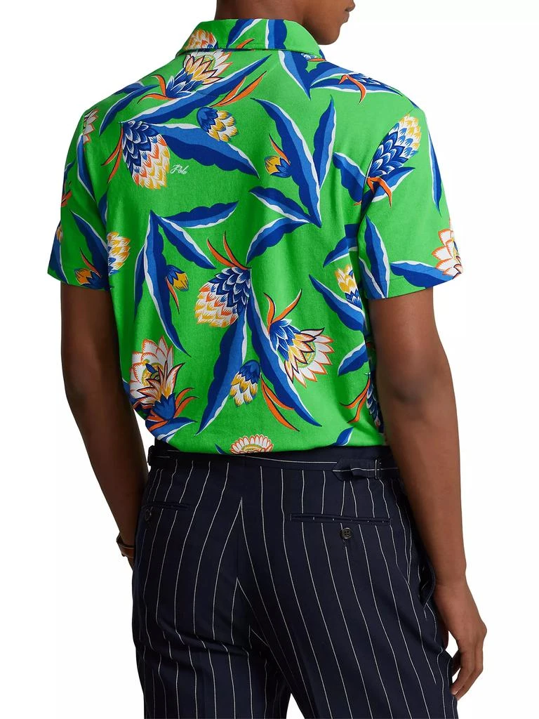 Ralph Lauren French Terry Floral Polo Shirt 4