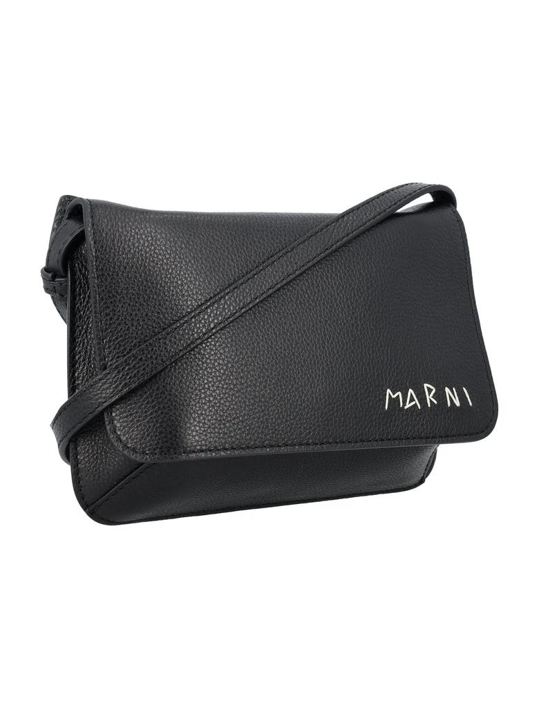 Marni Marni Logo-Embroidered Foldover Top Belt Bag 3