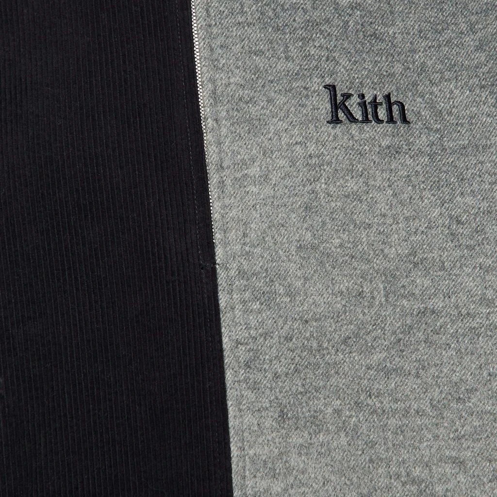 Kith Kith Black & Grey Wool Zip Front Jacket M 3