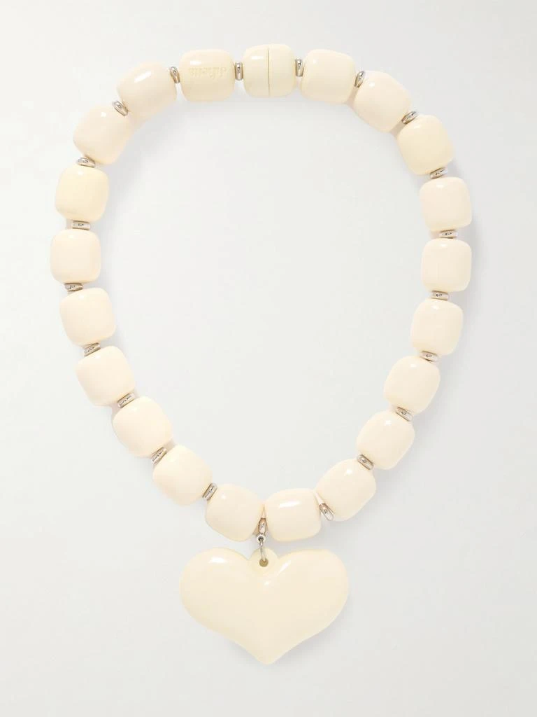 Julietta Amore Silver-tone And Resin Necklace