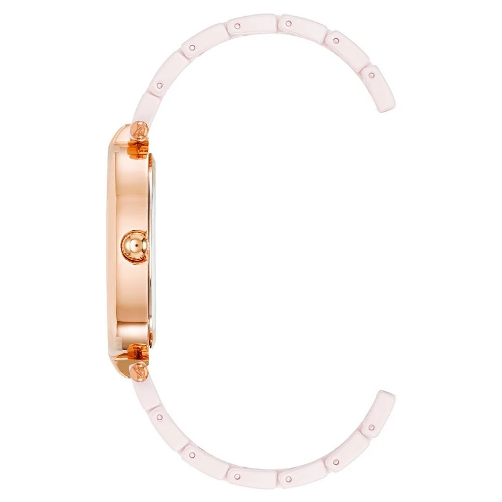 Anne Klein Women's Quartz Blush Ceramic Link Bracelet Watch 2