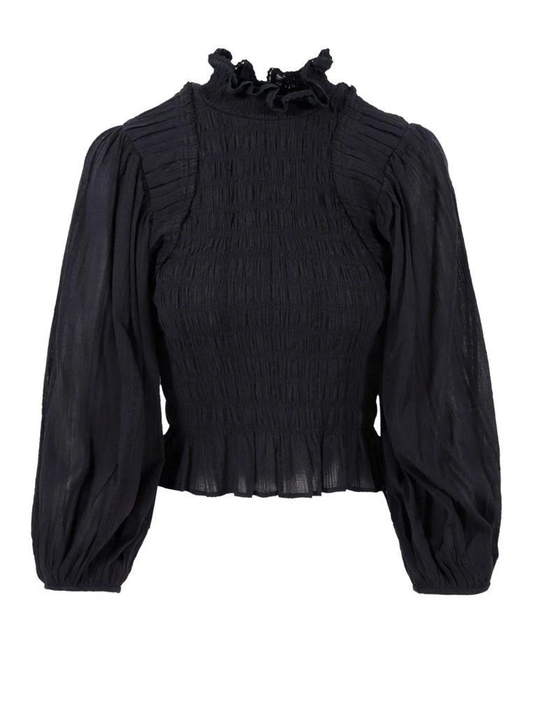 Isabel Marant Étoile Isabel Marant Étoile Idris Ruffle-Smocked Puff Sleeved Blouse 1