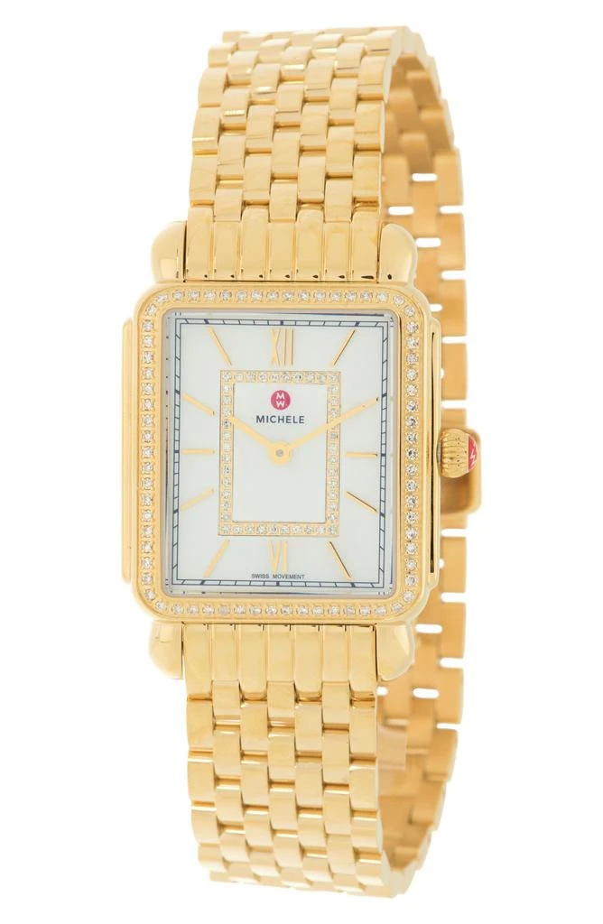 Shop Deco II Diamond Bracelet Watch, 29mm on Sale at