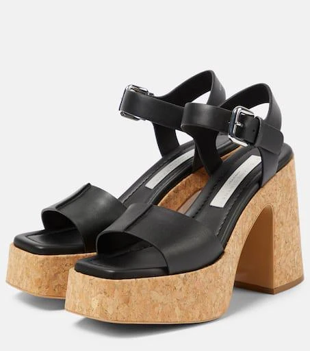 Stella McCartney Skyla faux leather platform sandals 5