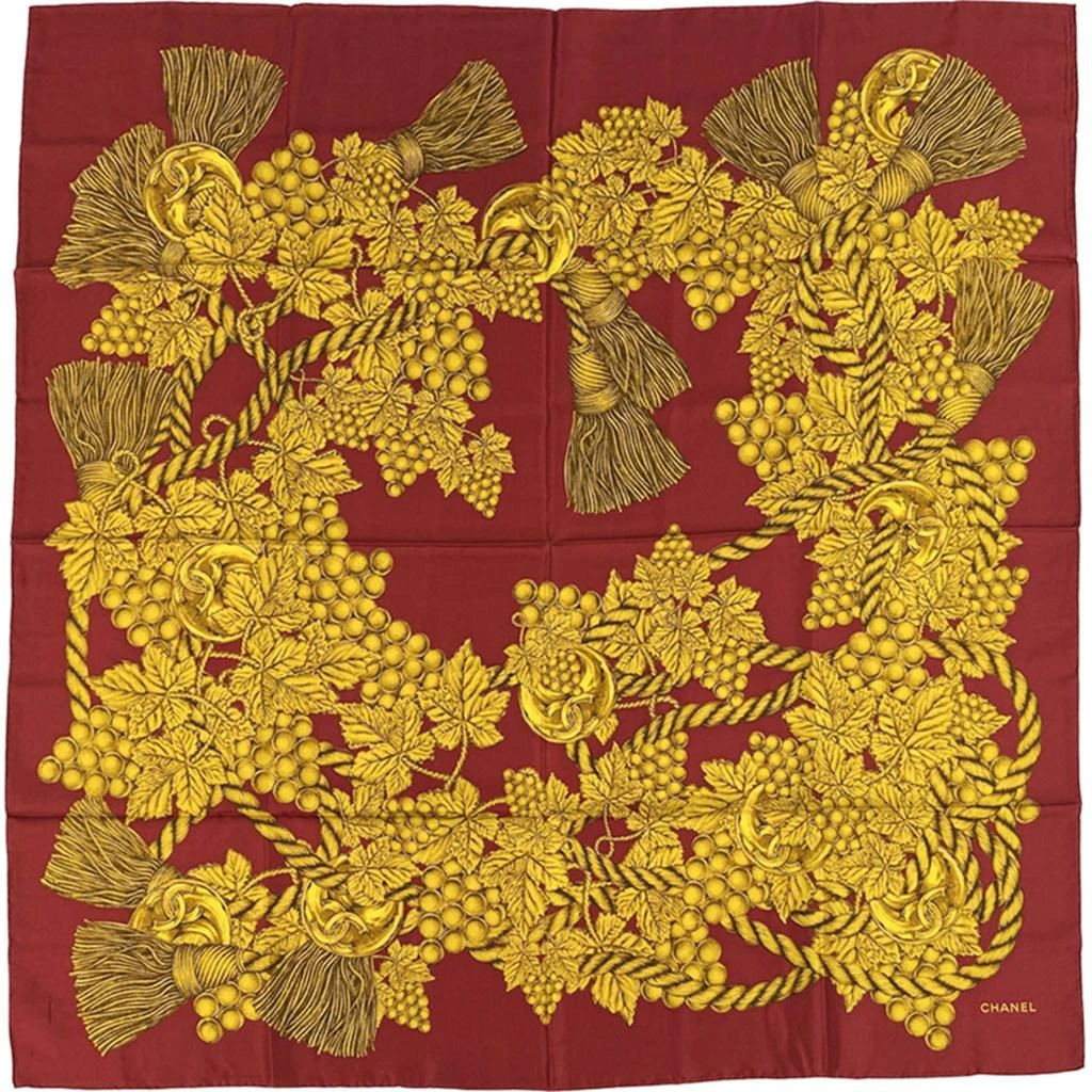 Chanel Color yellow Silk Scarf (Pre-Owned)