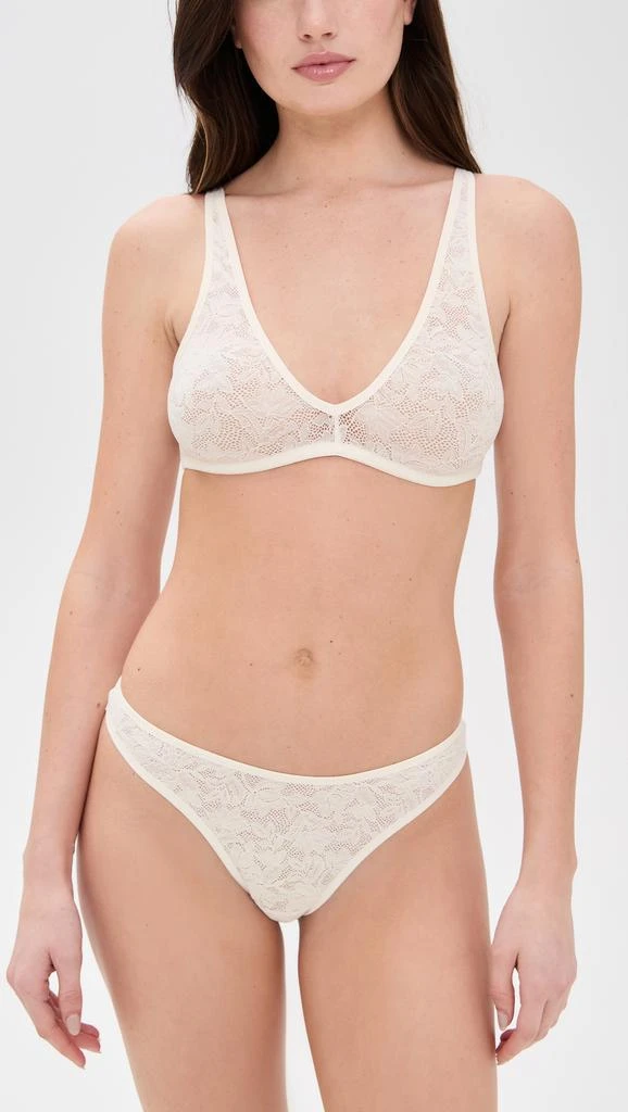 Eberjey Soft Stretch Recycled Lace Thong 3