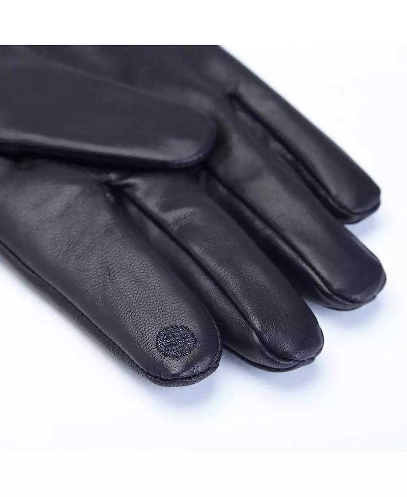 ROYCE New York Lambskin Men's Touchscreen Cashmere Gloves
