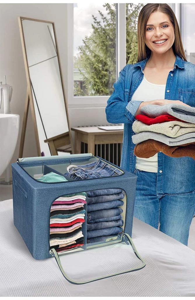 SORBUS Blue Foldable Storage Bag 2