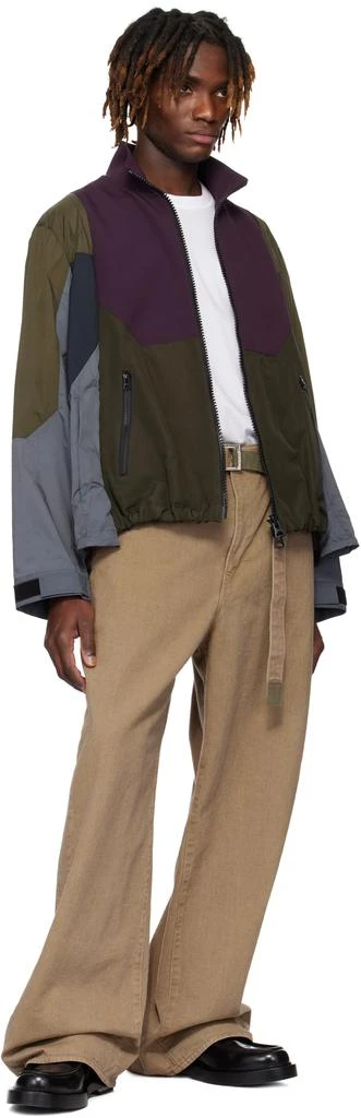 Sacai Beige Belted Jeans 4