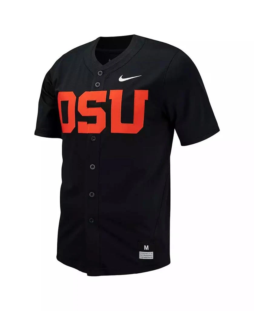 NIKE Men's Oregon State Beavers Replica Full-Button Baseball Jersey 3