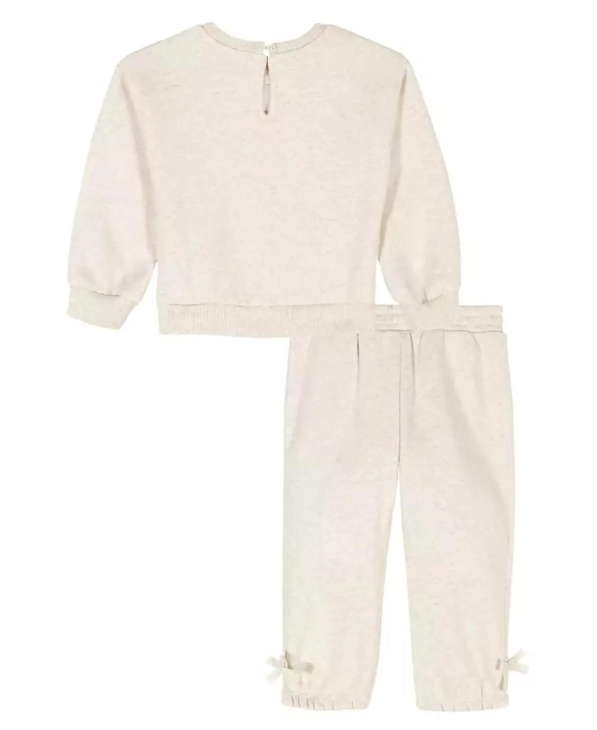 Calvin Klein Baby Girls
 Fleece Sweatshirt and Pant, 2-Piece Set 4