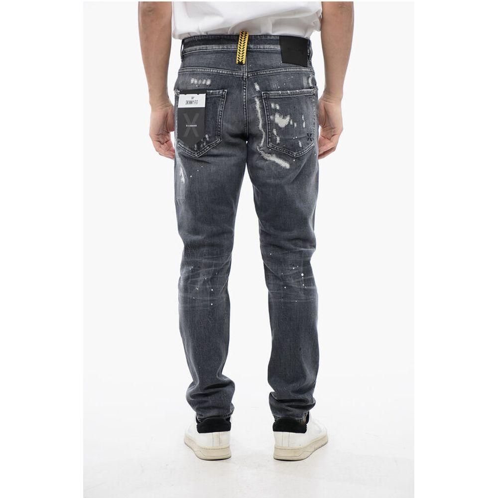 John Richmond Distressed Effect SKY Skinny Fit Jeans 16 Men's cm