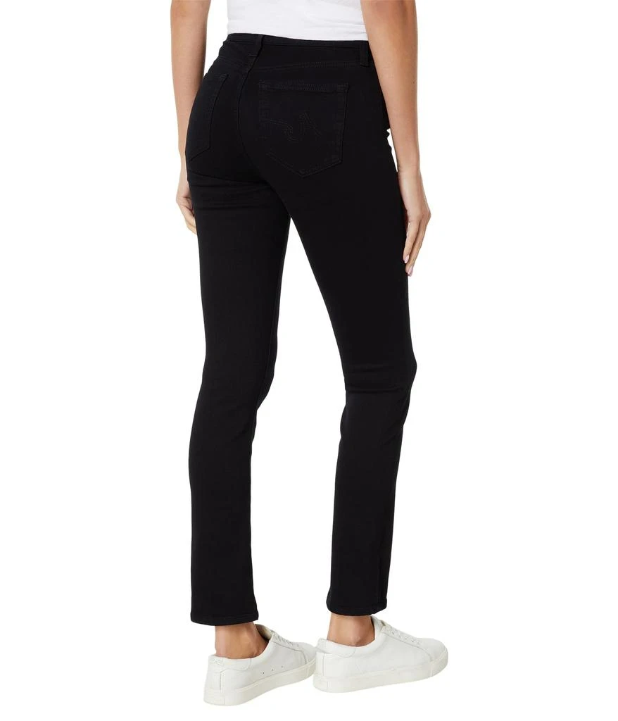 AG Jeans Mari High-Rise Slim Straight in Opulent Black 2