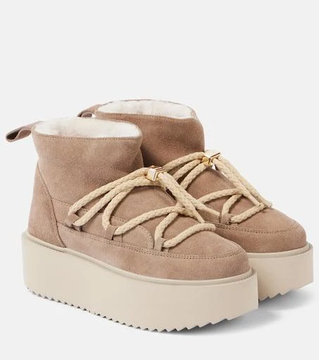 INUIKII Classic Low suede platform ankle boots 1