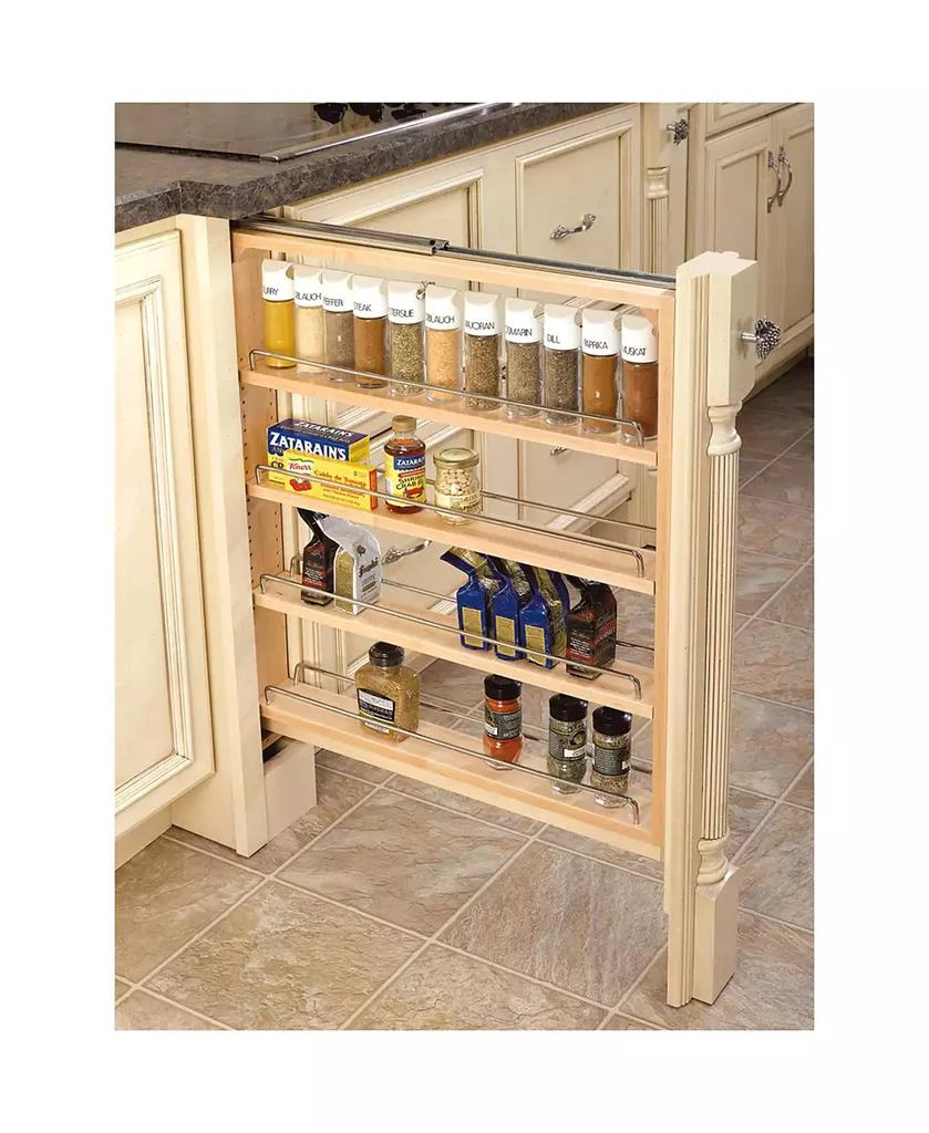Rev-A-Shelf 3" Pull Out Kitchen Cabinet Filler Organizer Spice Rack, 432-BF-3C 2