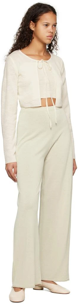 Low Classic Beige Semi-Sheer Lounge Pants 4