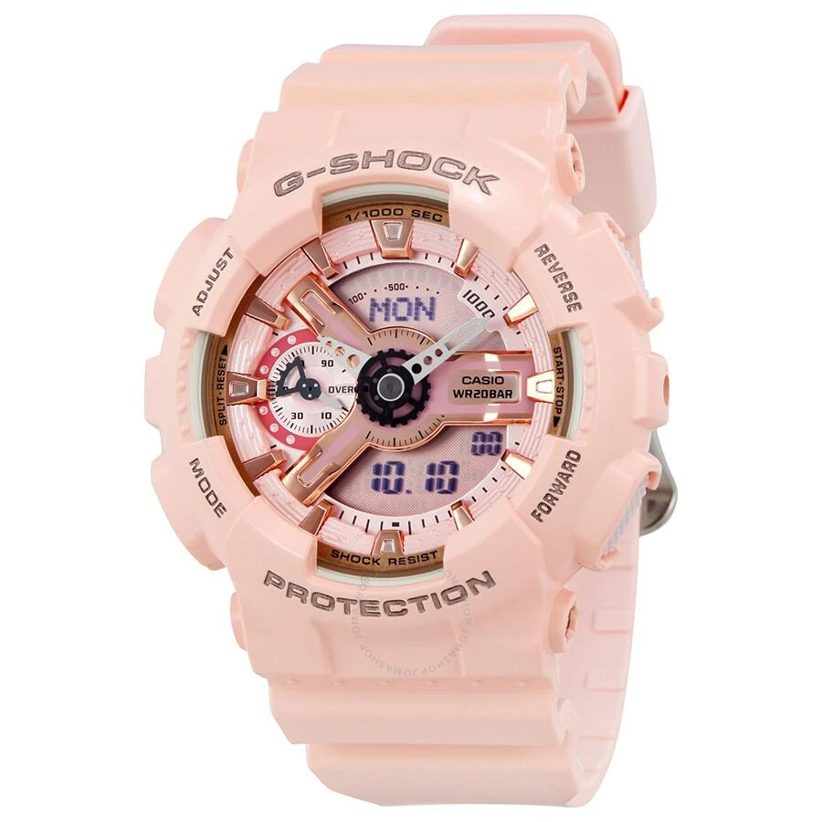 Casio G-Shock Digital Dial Pink Resin Ladies Watch GMAS110MP-4A1 1