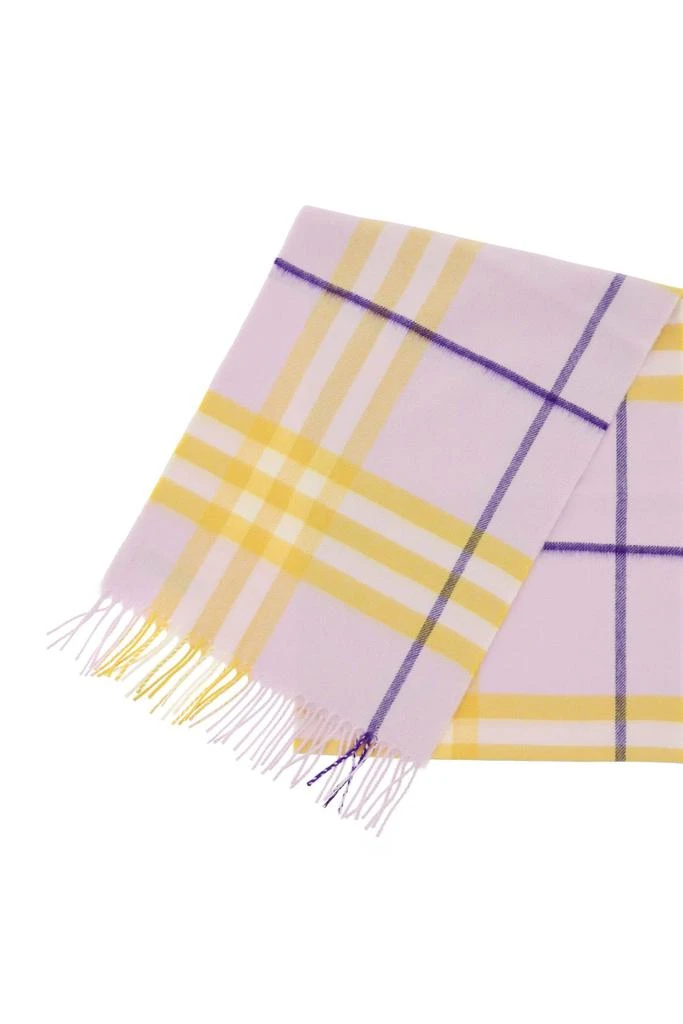 BURBERRY check cashmere scarf 3