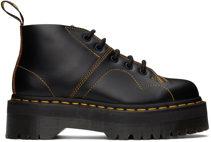Dr. Martens Black Church Platform Monkey Boots 1