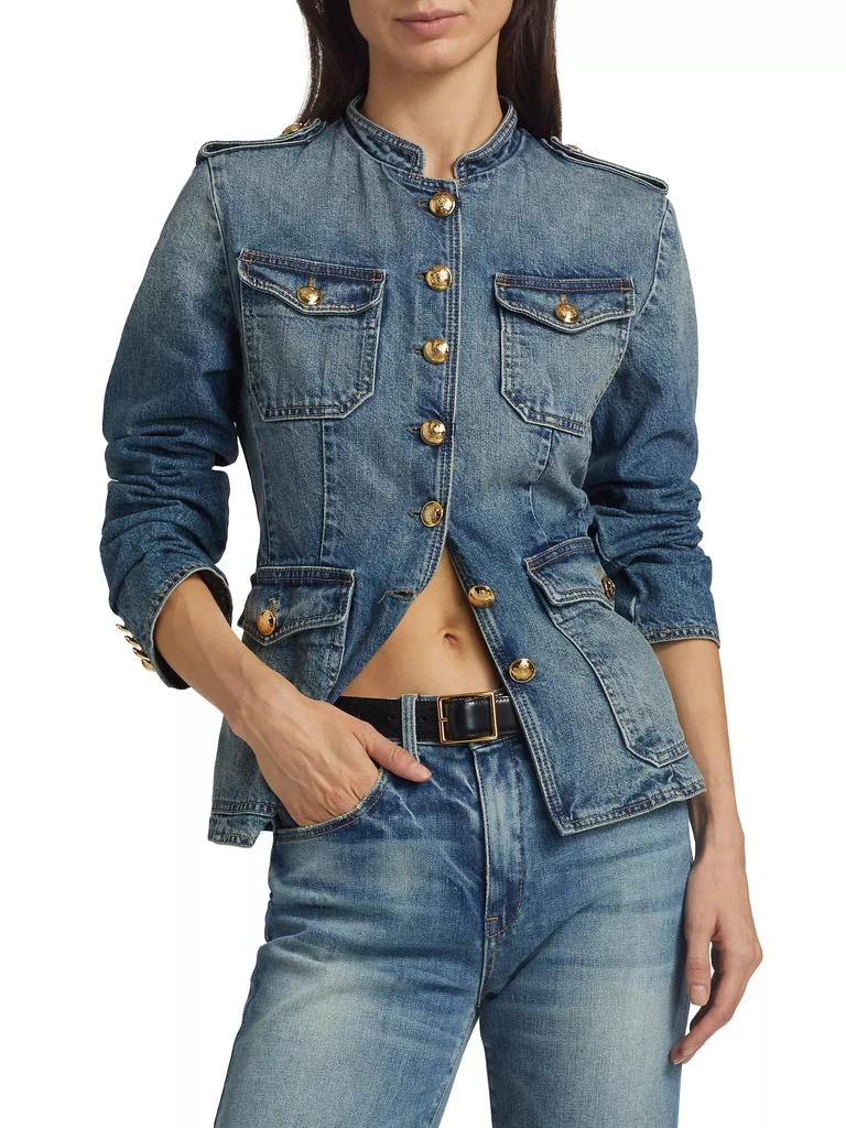 Nili Lotan Geraldine Denim Utilitarian Jacket 3