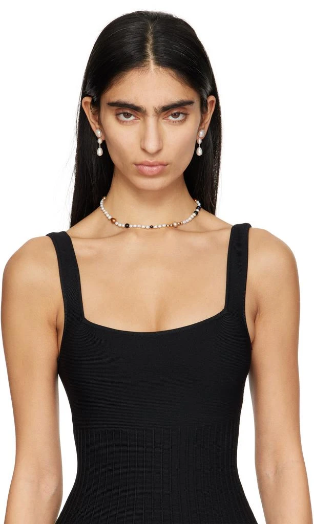 Sophie Buhai Silver & White Medium Eleanor Earrings 3