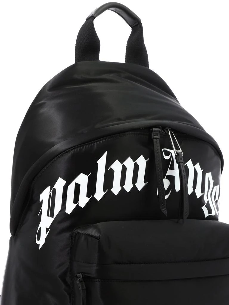 Palm Angels Palm Angels Logo Printed Zipped Backpack 5