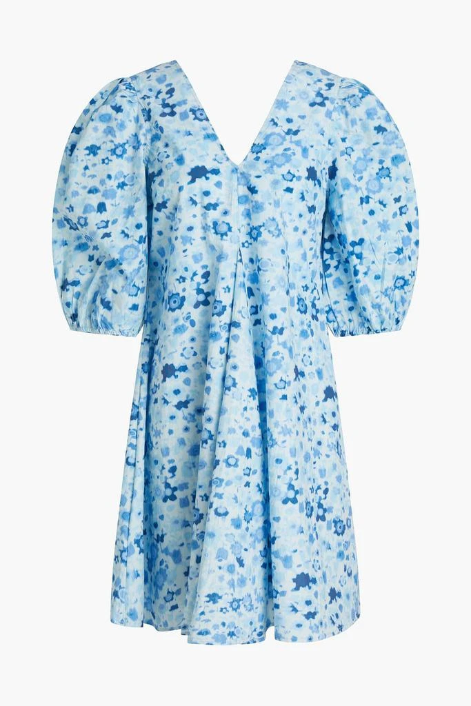 Ganni Printed cotton-poplin mini dress 3