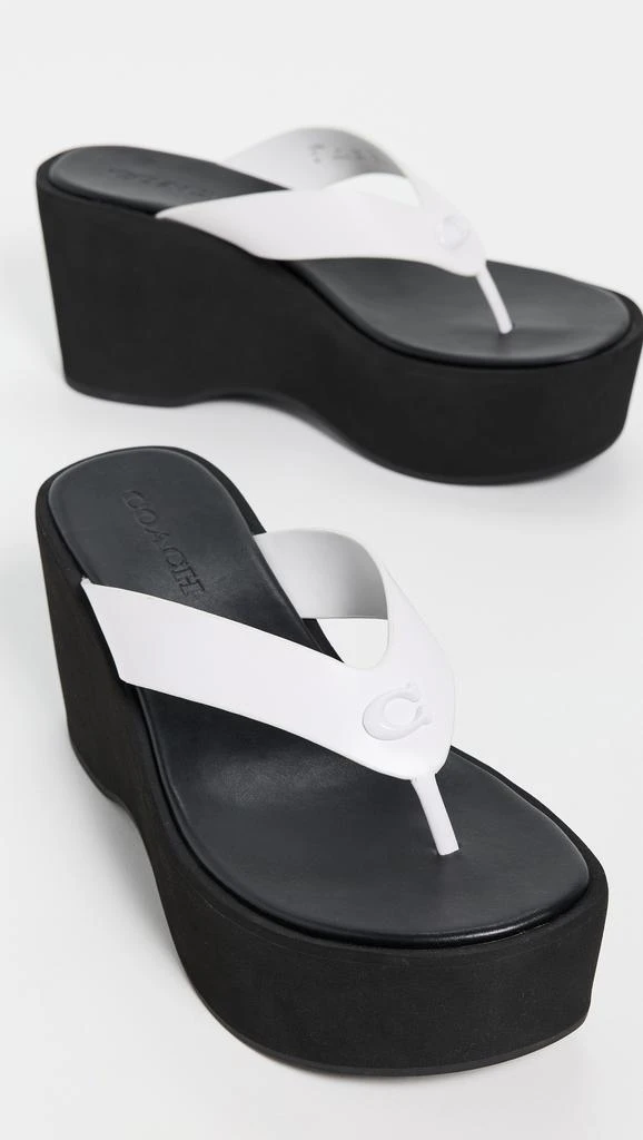 Coach Sculpted C Platform Flip Flops 4