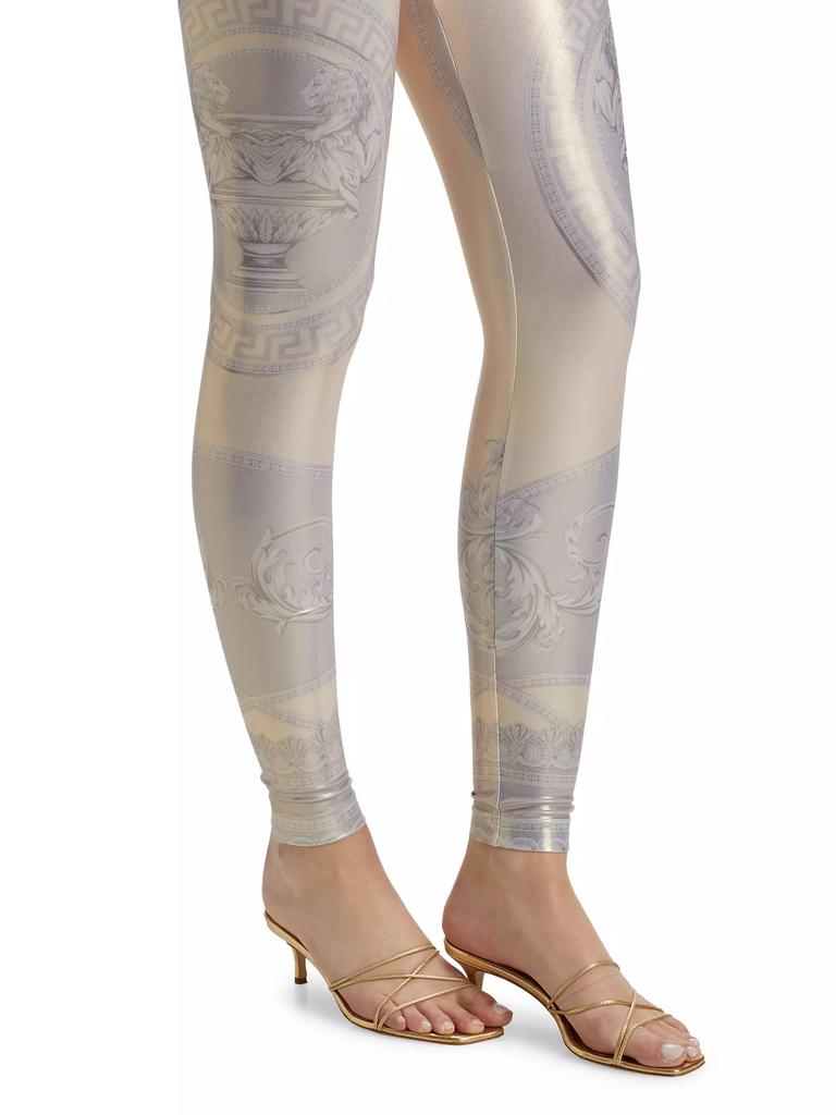 パンツ VERSACE 'La Coupe des Dieux' leggings Multicolor Versace La Coupe Des Dieux Leggings In Multicolor | ModeSens