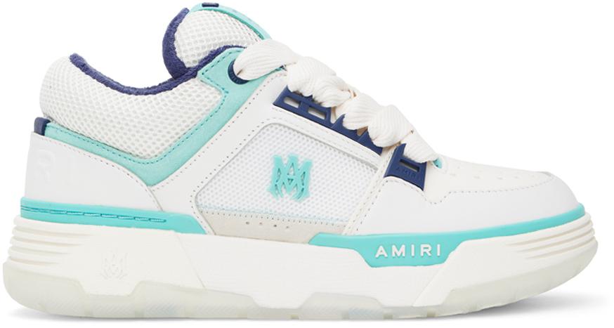 White & Blue MA-1 Sneakers – On Sale Now with Up to 80% Off