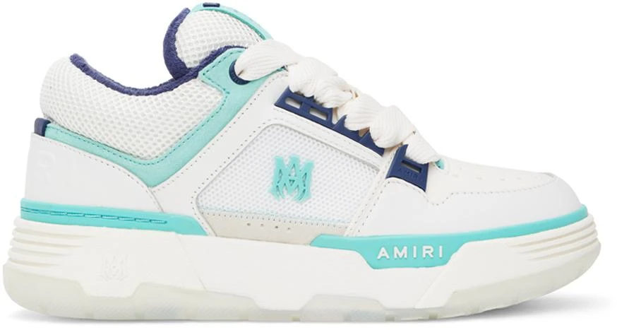 AMIRI White & Blue MA-1 Sneakers 1