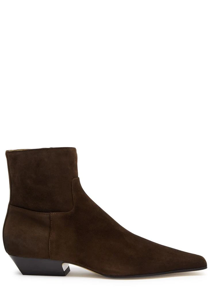 Khaite Marfa 30 suede ankle boots 1