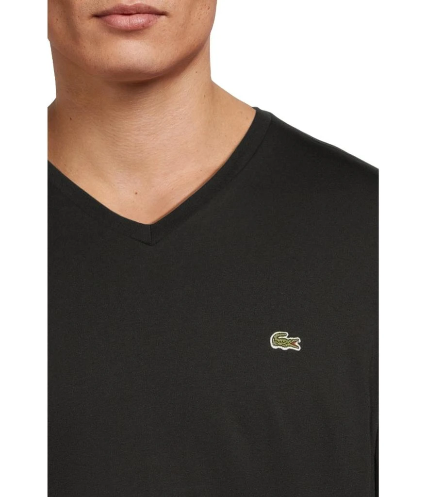 Lacoste Long Sleeve Pima Jersey V-Neck T-Shirt 4